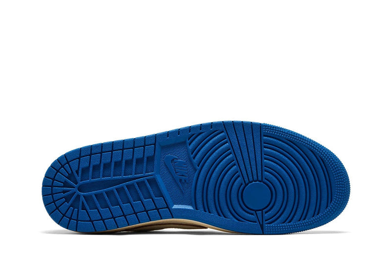 Air Jordan 1 Low OG SP × Fragment Design × Travis Scott ‘Sail – Military Blue’