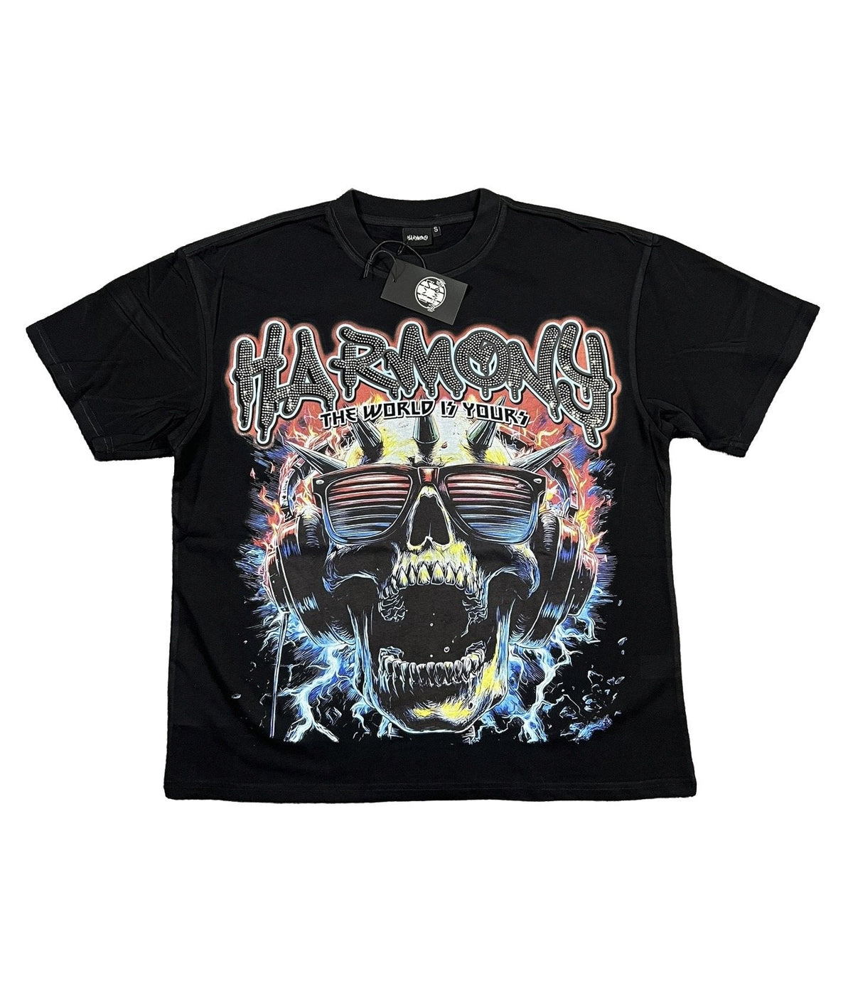 HARMONY New Age Skull Graphic Short-Sleeve T-Shirt